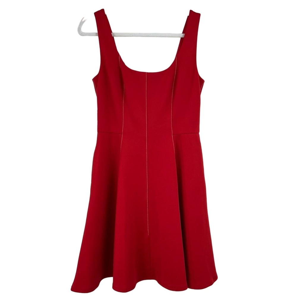 NEW Ted Baker LOHANNA Fit & Flare Dress Women Red Skater Mini 4-6 (ted2) - Picture 2 of 12